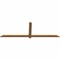 Ekena Millwork Eugene Smooth Timber Gable Bracket, Western Red Cedar, 84"W x 28"H x 1 1/2"D x 3 1/2"F, 8/12 Pitch GBW084X28X0204EUG00SWR - alternate 2